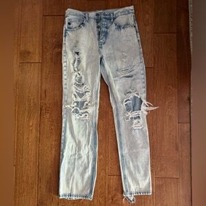 Distressed Light Blue Women's Jeans